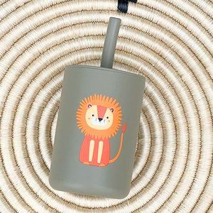 MINI Toddler Cup with Straw / Fun Mini Silicone Training Tumbler for Baby